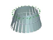 Leuchter aus Glas im Einkaufszentrum in Keystone, USA